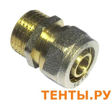 Патрубок 16 x 1/2", Ц - Н, с фаской, Патрубок 16 x 1/2", Ц - Н, с фаской,