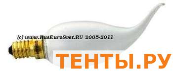 Свеча на ветру мат. 60W Е14 Comtech Свеча на ветру мат. 60W Е14 Comtech