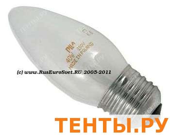 Pila Лампа свеча 60W E27 мат. Pila Лампа свеча 60W E27 мат.