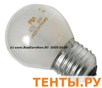 Pila Лампа шар 40W E27 мат. Pila Лампа шар 40W E27 мат.