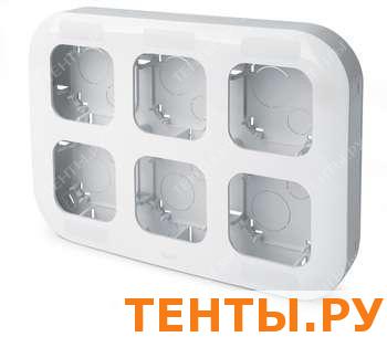 Блок уст. 6 постов бел. LR Quteo 782296 Блок уст. 6 постов бел. LR Quteo 782296