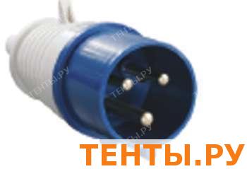 Вилка 2Р+РЕ 32А 220В IP44 (023) ИЭК Вилка 2Р+РЕ 32А 220В IP44 (023) ИЭК