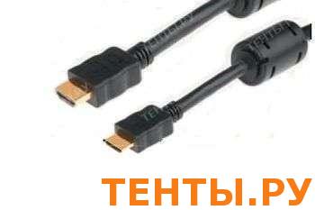 Шнур HDMI-mini HDMI gold, 1м с фильтр. REXANT 17-6122 Шнур HDMI-mini HDMI gold, 1м с фильтр. REXANT 17-6122