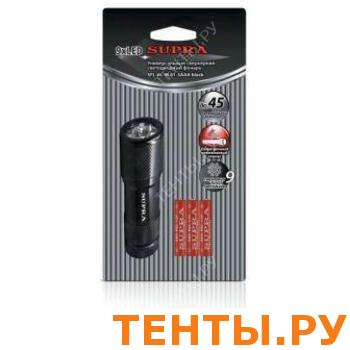 Фонарь алюм. 9LED AL-9L01-3AAA серб.(3хR03 в ком.) SUPRA Фонарь алюм. 9LED AL-9L01-3AAA серб.(3хR03 в ком.) SUPRA