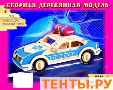 Модель деревянная сборная "Полицейская машина Модель деревянная сборная "Полицейская машина