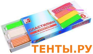 Пластилин "Престиж" с золотом (6 цветов) в картонной коробке Пластилин "Престиж" с золотом (6 цветов) в картонной коробке