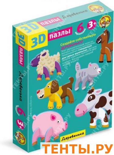 Пазлы 3-D. "Деревенька" Пазлы 3-D. "Деревенька"