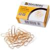 Скрепки BRAUBERG 28 мм золот., 100 шт., в карт. коробке, 221529 Скрепки BRAUBERG 28 мм золот., 100 шт., в карт. коробке, 221529
