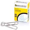Скрепки BRAUBERG 50 мм никелированные, 50 шт., в карт. коробке, 221525 Скрепки BRAUBERG 50 мм никелированные, 50 шт., в карт. коробке, 221525