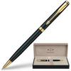 Ручка шариковая PARKER Sonnet Matte Black Slim GT корпус матов. черный, позолоченные детали Ручка шариковая PARKER Sonnet Matte Black Slim GT корпус матов. черный, позолоченные детали