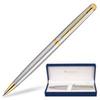 Ручка шариковая WATERMAN Hemisphere Stainless Steel GT, корпус латунь, позолоч. детали, S0920370,син Ручка шариковая WATERMAN Hemisphere Stainless Steel GT, корпус латунь, позолоч. детали, S0920370,син