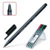 Ручки роллер STAEDTLER (Штедлер, Германия), НАБОР 4шт, "Triplus", трехг,0,4 мм,чер,син,кр,зел,403SB4 Ручки роллер STAEDTLER (Штедлер, Германия), НАБОР 4шт, "Triplus", трехг,0,4 мм,чер,син,кр,зел,403SB4