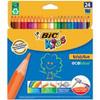 Карандаши цветные BIC 24цв., "Evolution Kids", пластик., заточ., картон. упак. с европодвесом,829733 Карандаши цветные BIC 24цв., "Evolution Kids", пластик., заточ., картон. упак. с европодвесом,829733