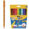 Фломастеры BIC "VISA", 12 цв, суперсмываемые, вент. колпачок, карт. упак. с европодвес, 888695 Фломастеры BIC "VISA", 12 цв, суперсмываемые, вент. колпачок, карт. упак. с европодвес, 888695