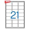 Этикетка самоклеящаяся APLI на листе ф А4, 21 этик., размер 63,5х38,1мм, белая,100л.(02414) Этикетка самоклеящаяся APLI на листе ф А4, 21 этик., размер 63,5х38,1мм, белая,100л.(02414)