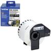 Картридж для принтеров этикеток BROTHER DK22205, 62мм*30,48м, черный шрифт, белый фон, бумажная Картридж для принтеров этикеток BROTHER DK22205, 62мм*30,48м, черный шрифт, белый фон, бумажная