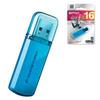 Флэш-диск SILICON POWER 16GB Helios USB 2.0, скорость чтения/записи - 10/5 Мб/сек, ГОЛУБОЙ Флэш-диск SILICON POWER 16GB Helios USB 2.0, скорость чтения/записи - 10/5 Мб/сек, ГОЛУБОЙ