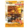 Папка для акварели А3 297*420мм, 10л. BRAUBERG вн.блок бумага ГОЗНАК "Скорлупа" 200 г/м2, 125221 Папка для акварели А3 297*420мм, 10л. BRAUBERG вн.блок бумага ГОЗНАК "Скорлупа" 200 г/м2, 125221