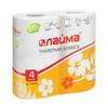 Бумага туалетная бытовая, спайка 4 шт., 2-х слойная (4х19 м), ЛАЙМА, белая, 126904 Бумага туалетная бытовая, спайка 4 шт., 2-х слойная (4х19 м), ЛАЙМА, белая, 126904