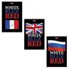 Блокнот А6, 40 л., склейка, ламинированная обложка, HATBER, "White Blue Red", 97х155 мм, 40Б6B1к, B167465 Блокнот А6, 40 л., склейка, ламинированная обложка, HATBER, "White Blue Red", 97х155 мм, 40Б6B1к, B167465