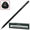 Карандаш чернографитный FABER-CASTELL, 1 шт., "Design", НВ, трехгранная форма, черное мореное дерево, черный корпус, 118370 Карандаш чернографитный FABER-CASTELL, 1 шт., "Design", НВ, трехгранная форма, черное мореное дерево, черный корпус, 118370