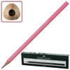 Карандаш чернографитный FABER-CASTELL, 1 шт., "Sparkle Neon", B, трехгранный, корпус розовый с блестками, без ластика, 118319 Карандаш чернографитный FABER-CASTELL, 1 шт., "Sparkle Neon", B, трехгранный, корпус розовый с блестками, без ластика, 118319