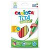 Карандаши цветные утолщенные CARIOCA "Tita triangular maxi", 12 цветов, трехгранные, грифель 5 мм, 42791 Карандаши цветные утолщенные CARIOCA "Tita triangular maxi", 12 цветов, трехгранные, грифель 5 мм, 42791