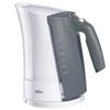 Чайник BRAUN WK-500.WH, 1,7 л, 3000 Вт, скрытый нагревательный элемент, пластик, белый/серый, WK500WH Чайник BRAUN WK-500.WH, 1,7 л, 3000 Вт, скрытый нагревательный элемент, пластик, белый/серый, WK500WH