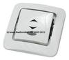 Выкл. 1 кл. прох.свет бел. Makel Lillium 71025 Выкл. 1 кл. прох.свет бел. Makel Lillium 71025