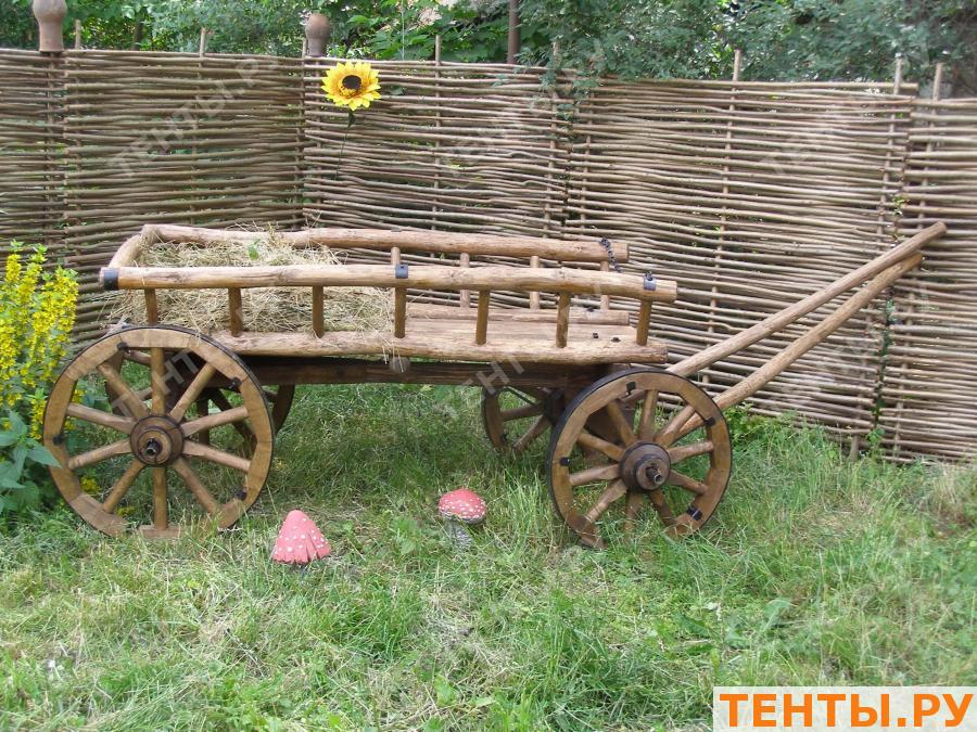 Декоративная телега как сделать Декоративная телега как сделать