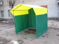 Палатка торговая, разборная «Домик» 1,9 x 1,9 желто-зеленая - 8290 руб.