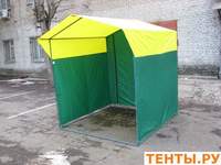 Палатка торговая, разборная «Домик» 2,0 х 3,0 из квадратной трубы 20х20 мм. желто-зеленая - 14000 руб.