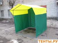 Тент для палатки «Домик» 2 x 2,5 из оцинкованной трубы Д 25мм желто-зеленый - 5870 руб.