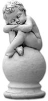 Скульптура "Ангел на шаре" №S101030 - 3420 руб.