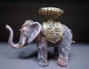 Слон подсвечник (золото),  H-13см. L-19см.  - 700 руб.
