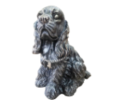 Собака спаниель серебро(копилка), H-26см. - 800 руб.