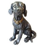 Собака Курцхаар серебро (копилка), Н-37см. - 977 руб.