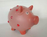 Свинка со стразами розовый (копилка), Н - 15см. L -12см. W - 17см.  - 700 руб.