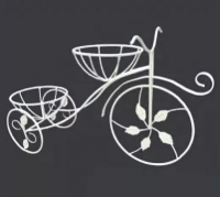 Подставка Велосипед на 2цветка, металлическая, 650х230х450мм - 10536 руб.
