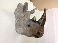 Голова носорога,навесной декор - 3000 руб.