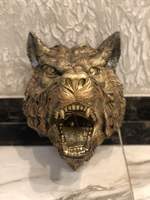 Голова волка бронза, навесной декор - 3000 руб.