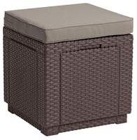 Пуфик Куб с подушкой (Cube with cushion) коричневый  - 7200 руб.