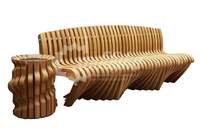 Параметрическая скамейка с урной «Диалог» - 37840 руб.