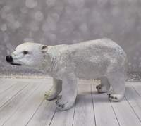 Медведь белый, H-25см L-45см - 1600 руб.