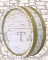Декоративный срез бочки «Прованс» (глубина 30см, диаметр 120х130см) Бук