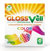 Стиральный порошок Glossvell ECO для цветного белья, концентрат, 22 стирки, 650г - 540 руб.