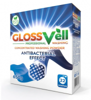 Стиральный порошок Glossvell ECO антибактериальный, концентрат, 22 стирки, 650г - 540 руб.