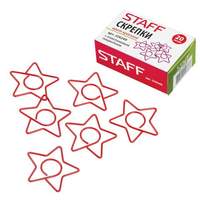 Скрепки STAFF "Звезда", 32 мм, 20 шт., в картонной коробке, 226249