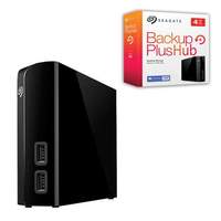 Диск жесткий внешний HDD SEAGATE "Backup Plus Hub", 4 TB, 3,5", USB 3.0, черный, STEL4000200