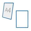 Рамка POS для ценников, рекламы и объявлений А4, синяя, без защитного экрана, 290250